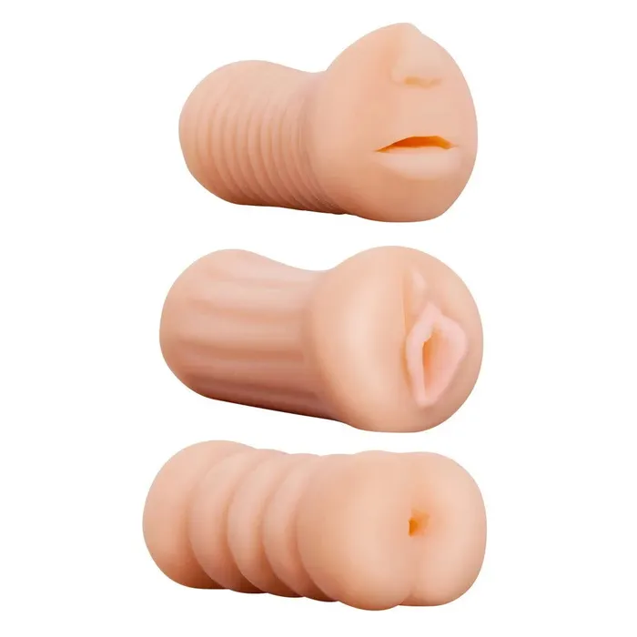 Male Sex Toys NMC XXX ToGo Threesome Masturbator 3 Pack