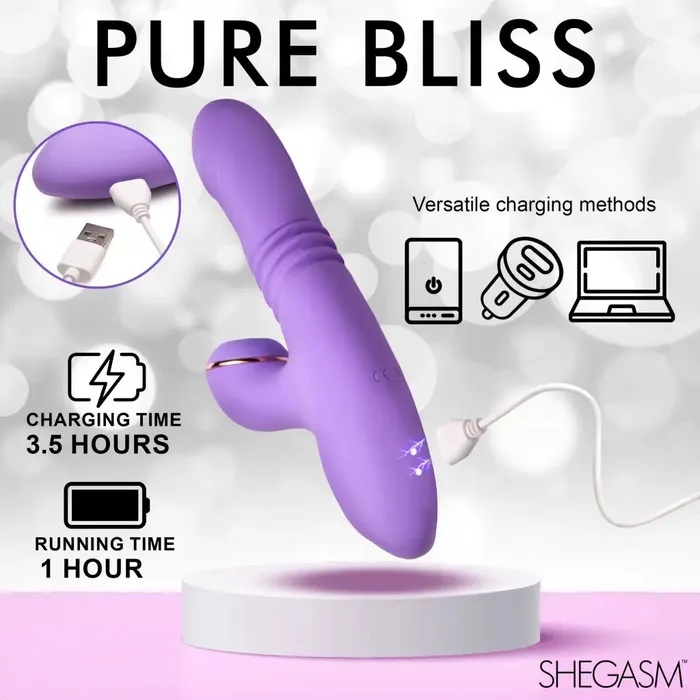 Prothrust Max 14x Thrusting And Pulsing Silicone Rabbit XR Brands Vibrators