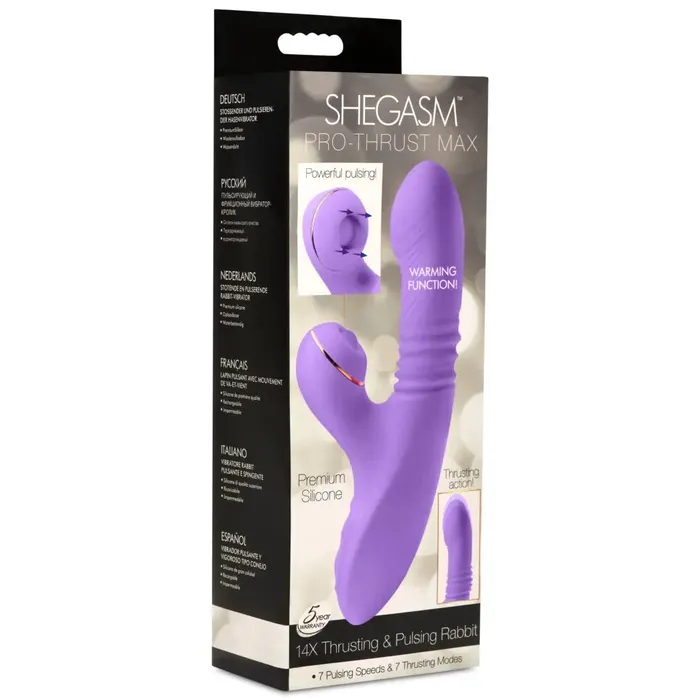 Prothrust Max 14x Thrusting And Pulsing Silicone Rabbit XR Brands Vibrators