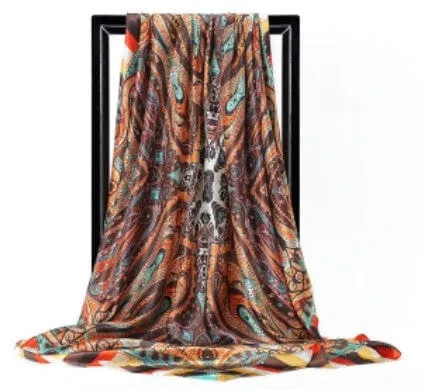 Printed Silk Scarf Gags Lovegasm Vibrators