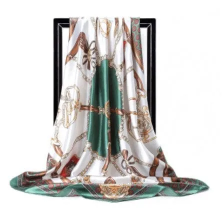 Printed Silk Scarf Gags Lovegasm Vibrators