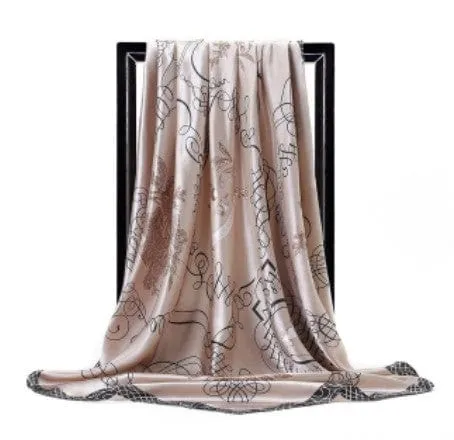 Printed Silk Scarf Gags Lovegasm Vibrators