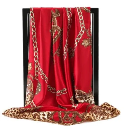 Printed Silk Scarf Gags Lovegasm Vibrators