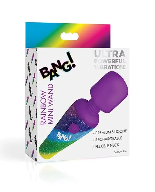 Female Sex Toys Xr LLC Bang Rainbow Mini Wand Rainbow Female Sex Toys Xr LLC Bang Rainbow Mini Wand Rainbow