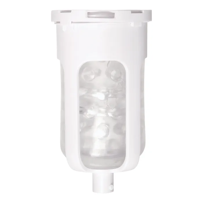 Zero Tolerance The Thrusting Rechargeable Vibrating Stroker Masturbator White Zero Tolerance Male Sex Toys