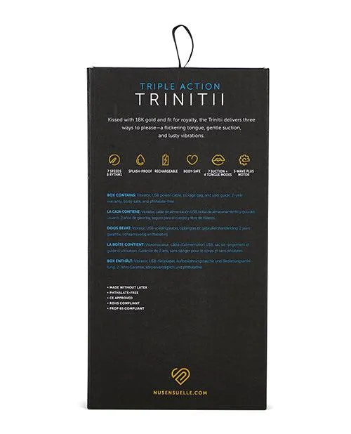 Nu Sensuelle Trinitii Tongue Vibe 18k Gold Novel Creations Usa INC Vibrators