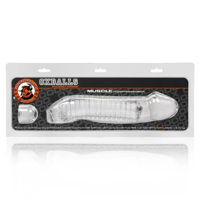 Oxballs Muscle Cock Sheath Clear Oxballs Dildos