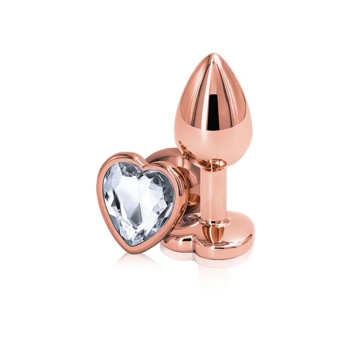 Anal nsnovelties Rear Assets Rose Gold Heart Small Clear Anal nsnovelties Rear Assets Rose Gold Heart Small Clear