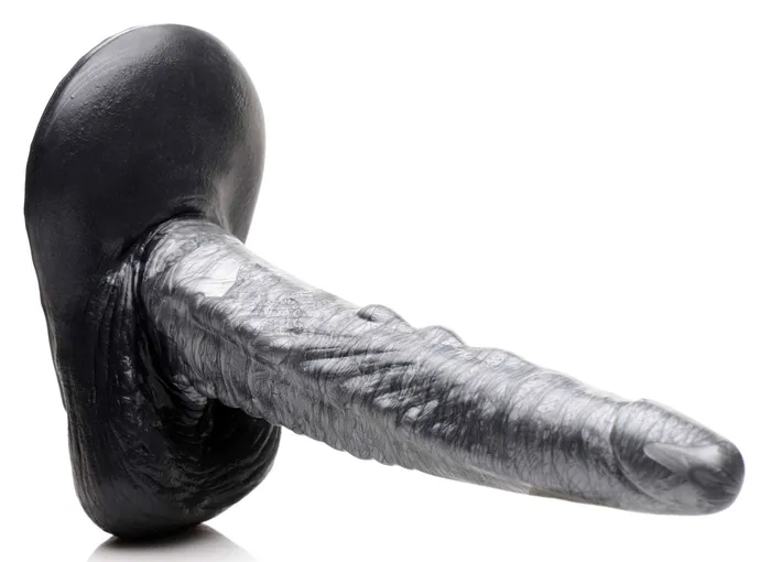 Dildos XR Brands Creature Cocks The Gargoyle Rock Hard Silicone Dildo Silver Dildos XR Brands Creature Cocks The Gargoyle Rock Hard Silicone Dildo Silver
