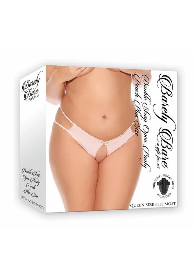 Female Sex Toys Barely Bare Double Strap Open Panty Barely Bare